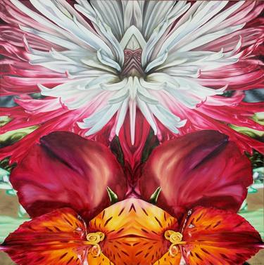 Original Fine Art Floral Paintings by Evie Zimmer