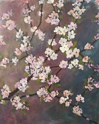 Original Abstract Expressionism Floral Paintings by Linda Yurgensen