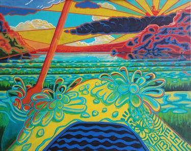 Print of Art Deco Beach Paintings by Neil Kesterson