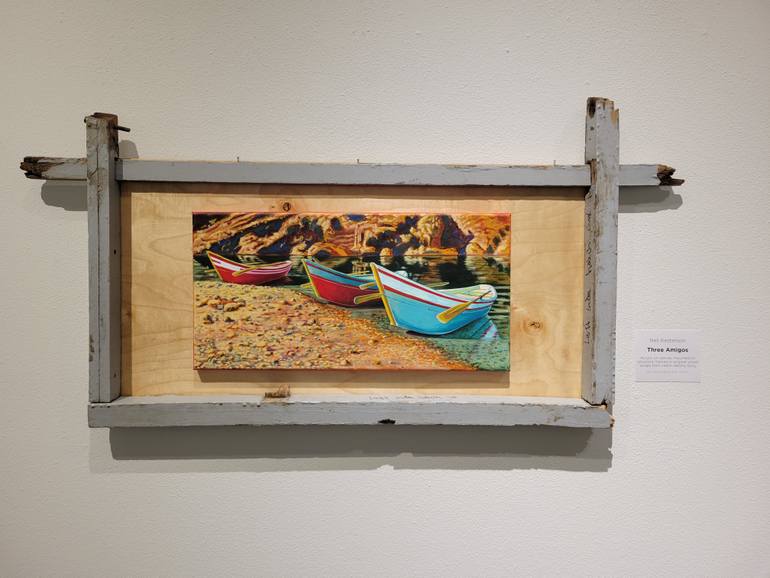 Original Documentary Boat Painting by Neil Kesterson