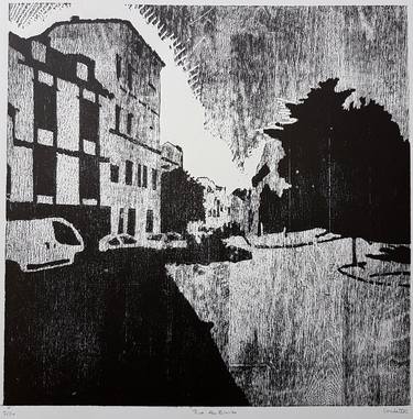 Original Expressionism Architecture Printmaking by Nicolas Goulette