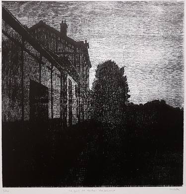Print of Expressionism Architecture Printmaking by Nicolas Goulette