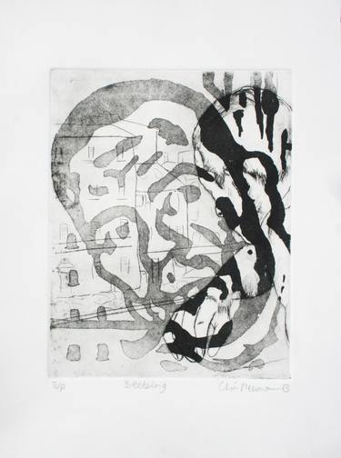 Original Conceptual Patterns Printmaking by Christopher Newman