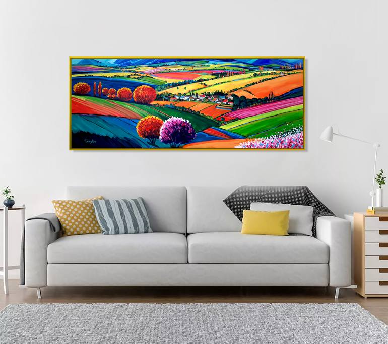 Original Modernism Landscape Painting by Trayko Popov