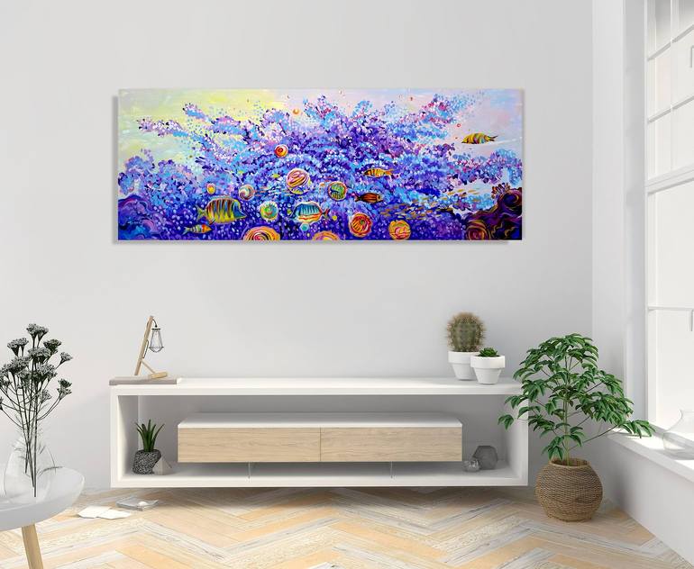 Original Abstract Seascape Painting by Trayko Popov