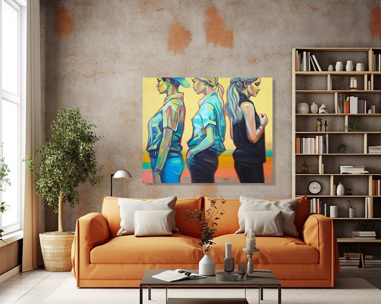 Original Expressionism Fashion Painting by Trayko Popov