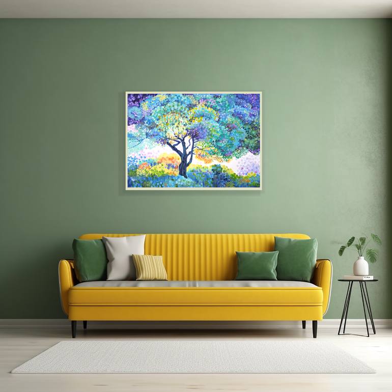 Original Abstract Expressionism Abstract Painting by Trayko Popov
