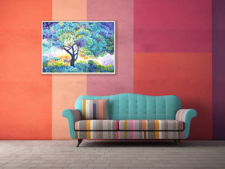 Original Abstract Expressionism Abstract Painting by Trayko Popov
