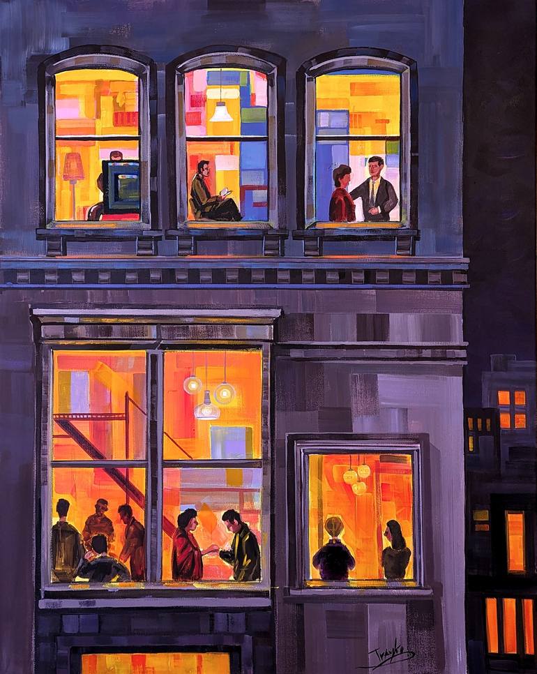 Print of Figurative Family Paintings by Trayko Popov