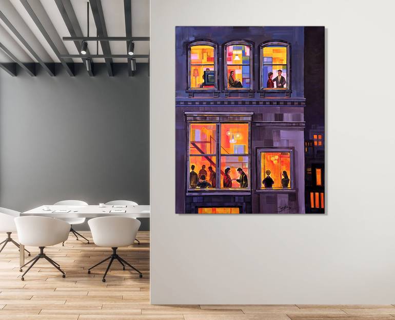 Original Contemporary Family Painting by Trayko Popov