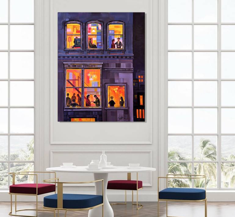 Original Contemporary Family Painting by Trayko Popov