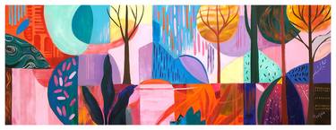 Original Abstract Landscape Painting by Trayko Popov