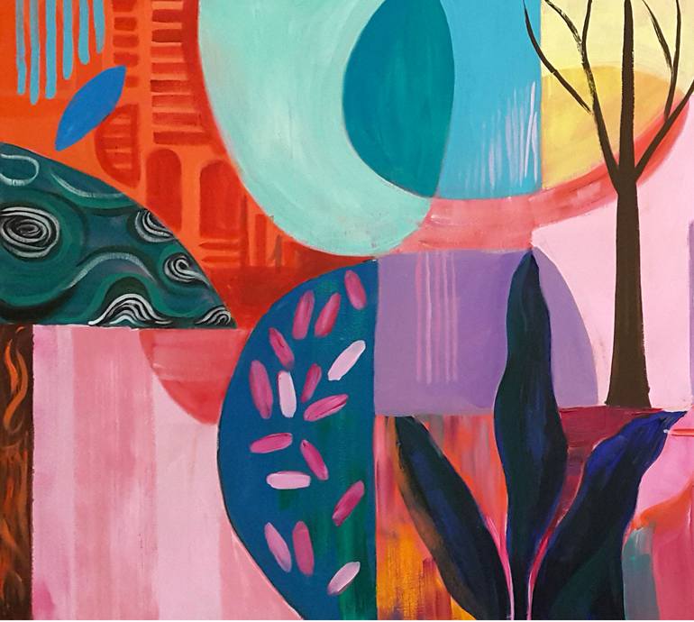 Original Abstract Landscape Painting by Trayko Popov