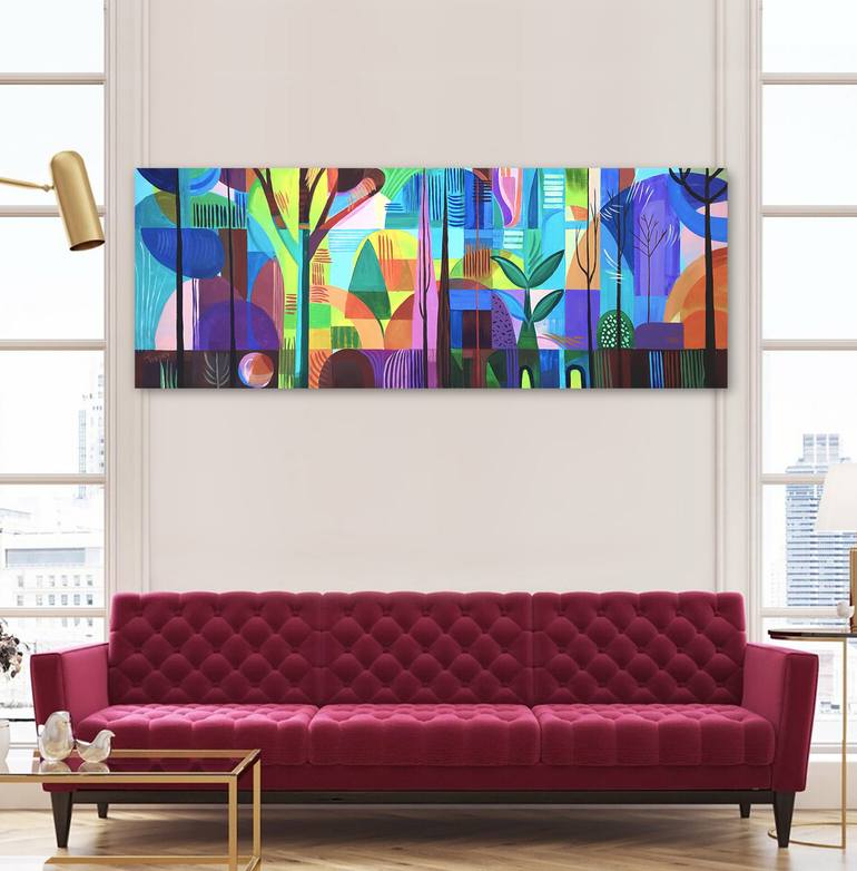 Original Abstract Expressionism Abstract Painting by Trayko Popov