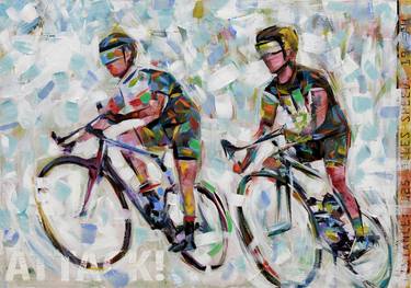 Original Abstract Sport Paintings by Trayko Popov