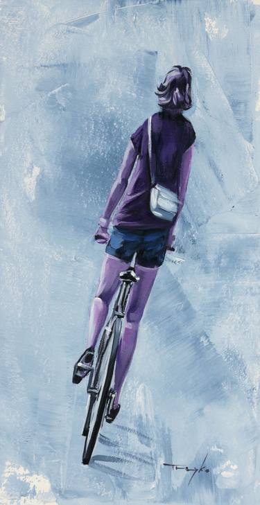 Print of Figurative Bike Paintings by Trayko Popov