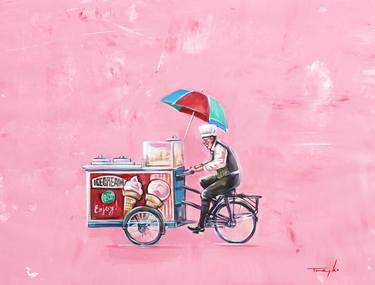 Print of Figurative Bicycle Paintings by Trayko Popov