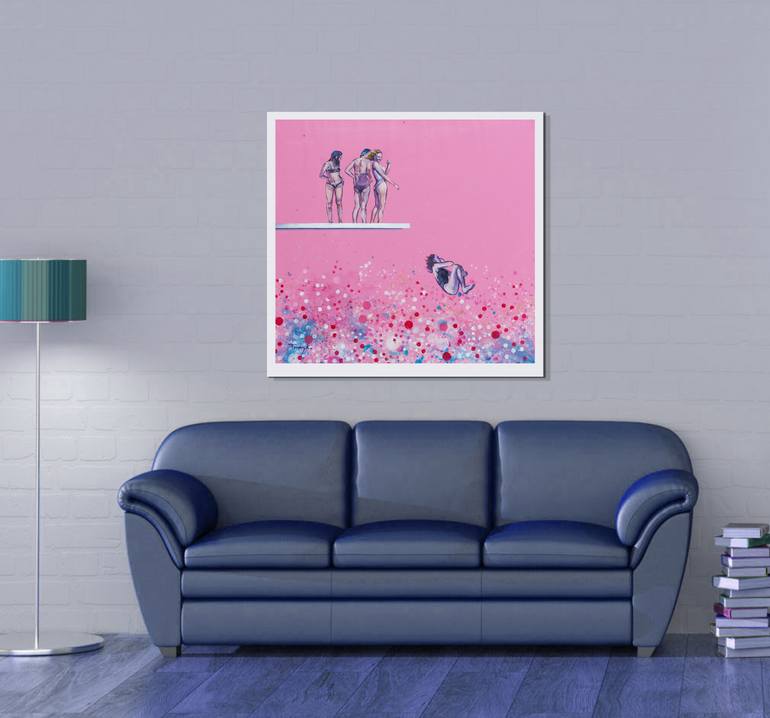Original Expressionism People Painting by Trayko Popov
