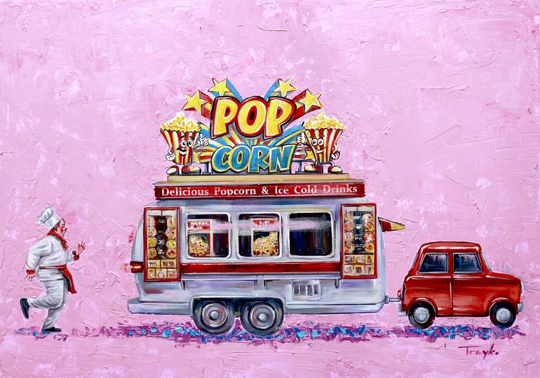 Print of Figurative Popular culture Paintings by Trayko Popov