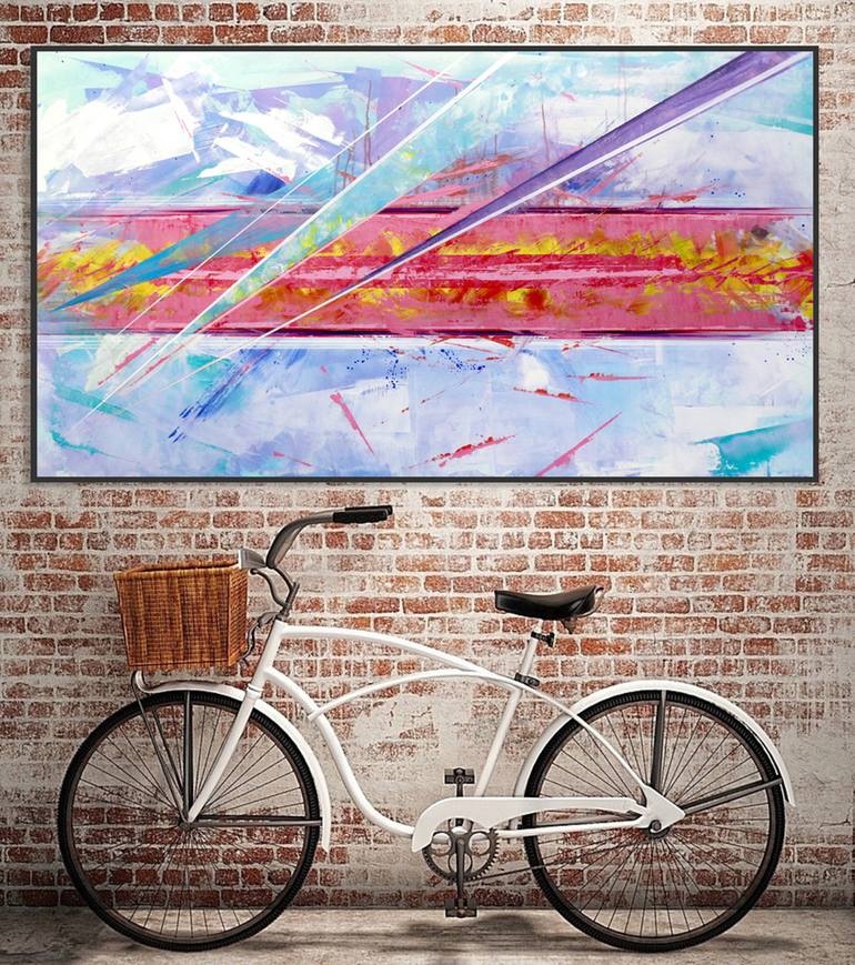 Original Abstract Expressionism Abstract Painting by Trayko Popov