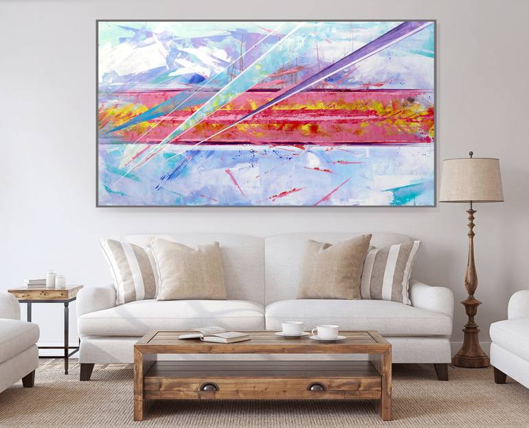 Original Abstract Expressionism Abstract Painting by Trayko Popov