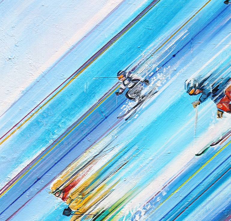 Original Abstract Expressionism Sport Painting by Trayko Popov
