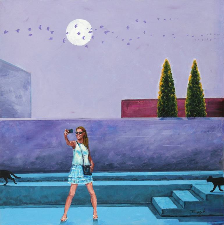 Print of Pop Art People Paintings by Trayko Popov