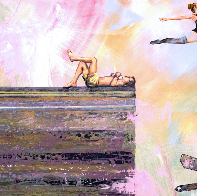 Original Figurative People Painting by Trayko Popov