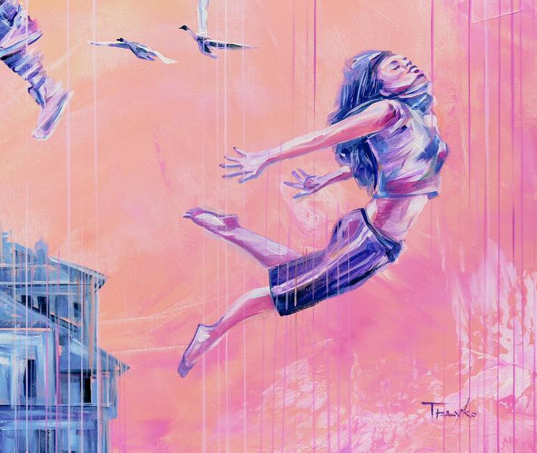 Original Figurative People Painting by Trayko Popov