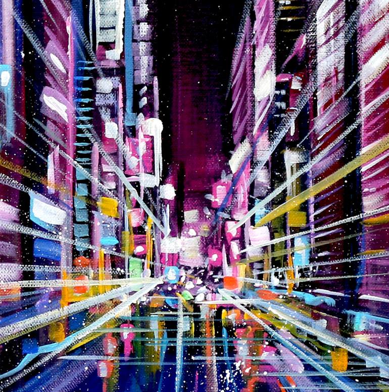 Original Expressionism Cities Painting by Trayko Popov