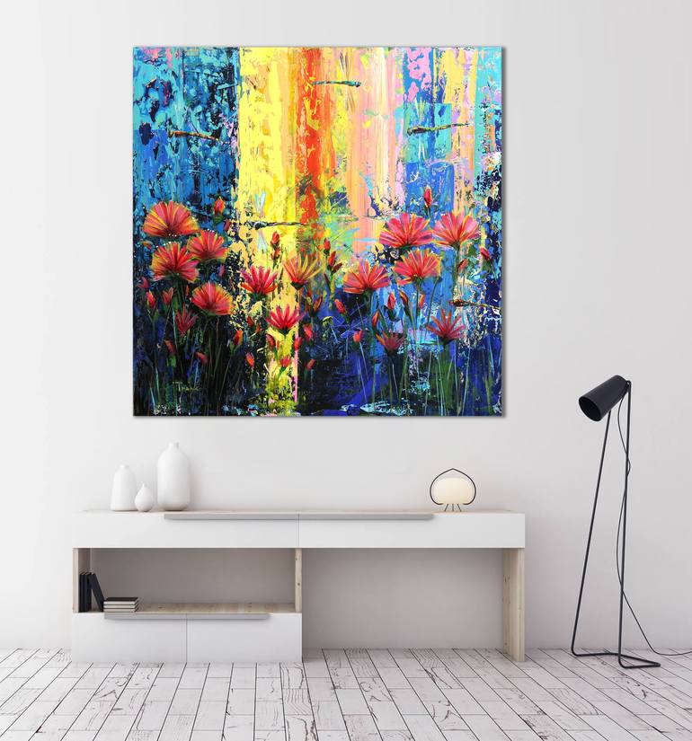 Original Abstract Expressionism Nature Painting by Trayko Popov