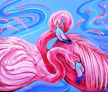 Flamingos | Pink Dream | Lake thumb