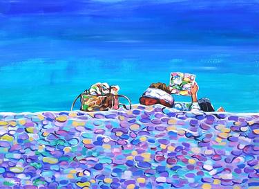 Print of Beach Paintings by Trayko Popov