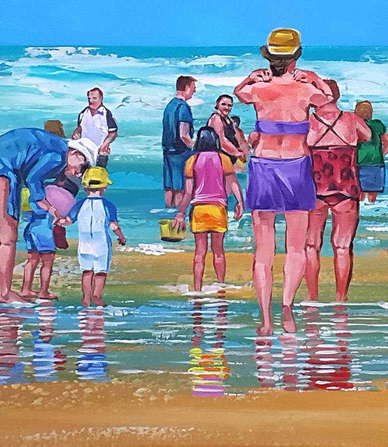 Original Beach Painting by Trayko Popov