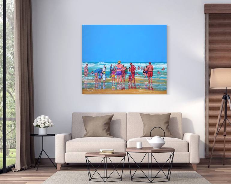 Original Beach Painting by Trayko Popov