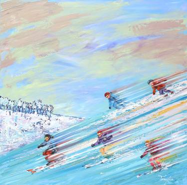 Print of Impressionism Sport Paintings by Trayko Popov