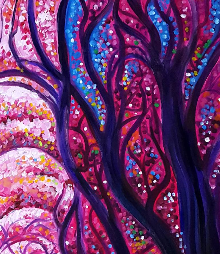 Original Art Deco Abstract Painting by Trayko Popov