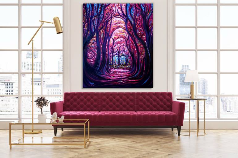 Original Art Deco Abstract Painting by Trayko Popov