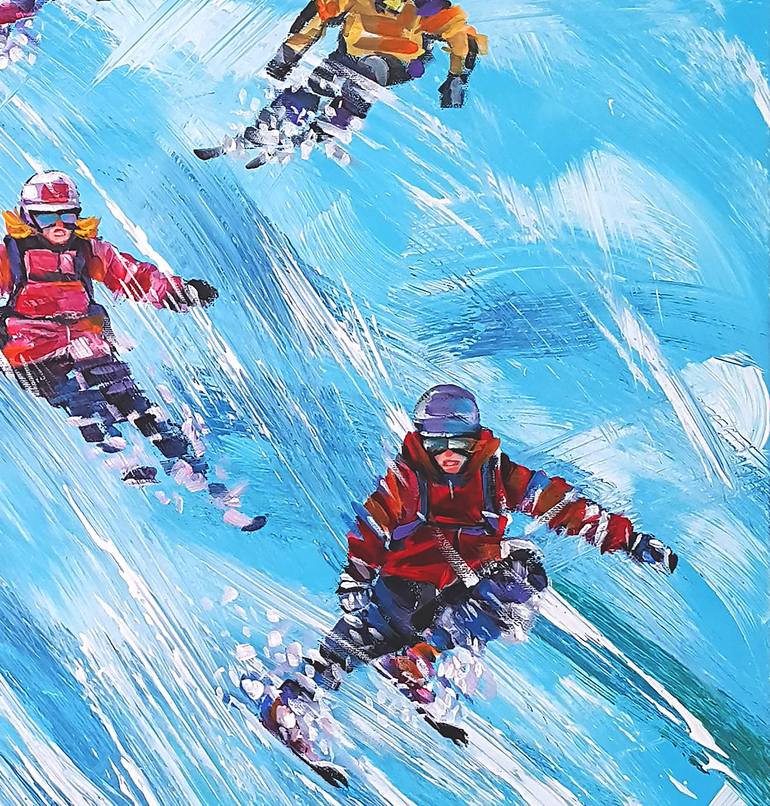 Original Expressionism Sport Painting by Trayko Popov