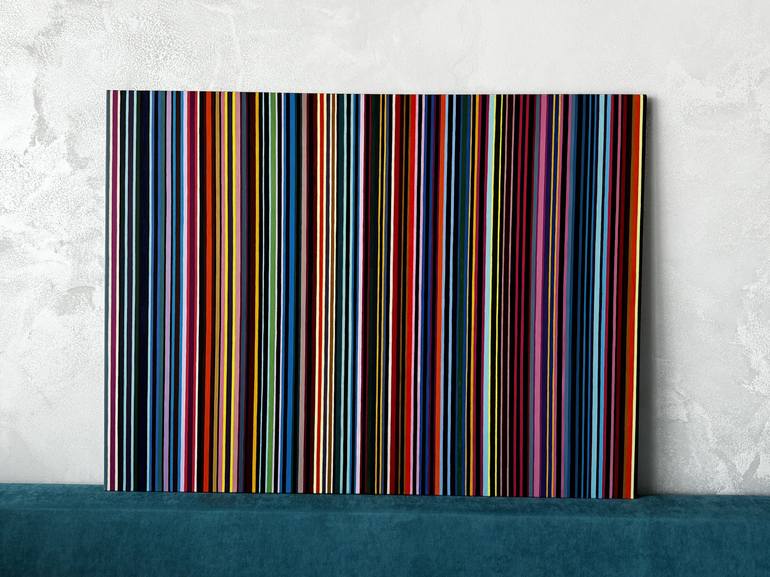 Original Abstract Geometric Painting by Vitalii Kotiash