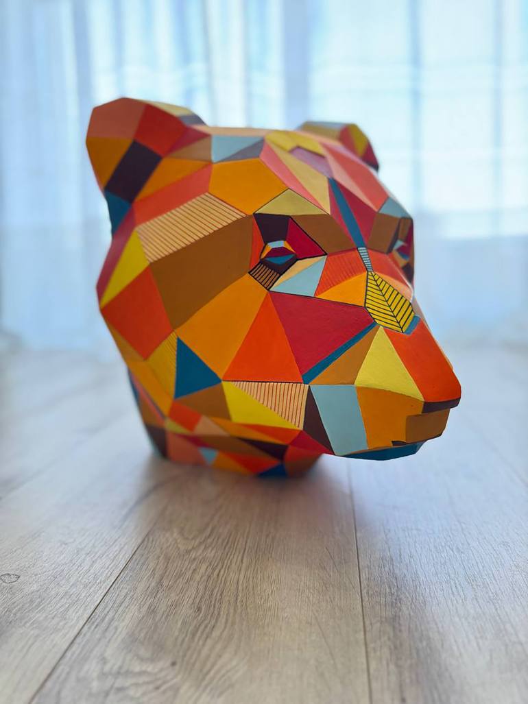 Original Abstract Geometric Sculpture by Vitalii Kotiash