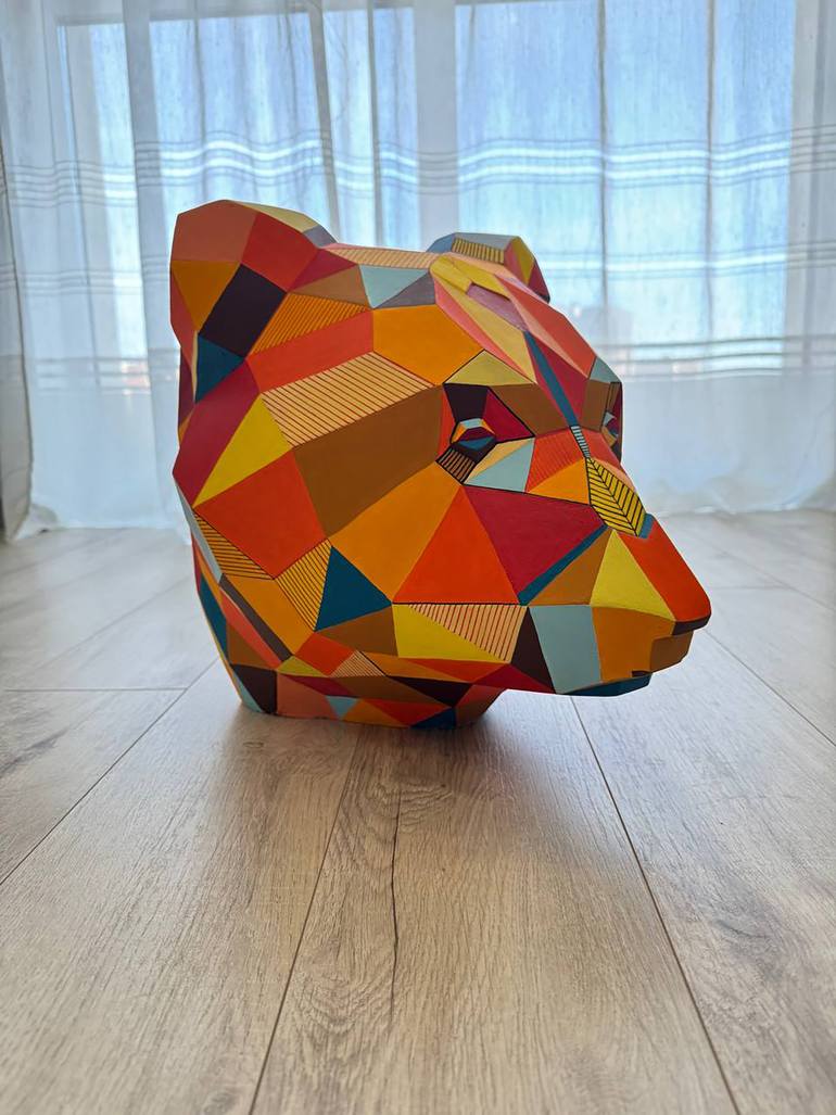 Original Abstract Geometric Sculpture by Vitalii Kotiash
