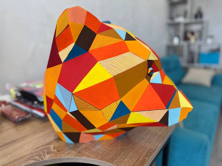 Original Abstract Geometric Sculpture by Vitalii Kotiash
