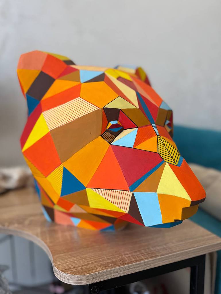 Original Abstract Geometric Sculpture by Vitalii Kotiash