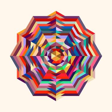 Print of Geometric Digital by Vitalii Kotiash