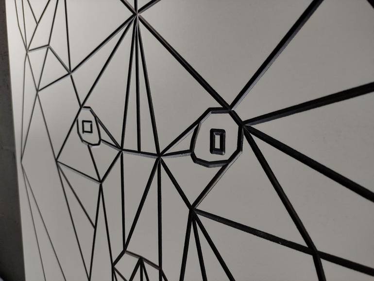 Original Abstract Geometric Sculpture by Vitalii Kotiash