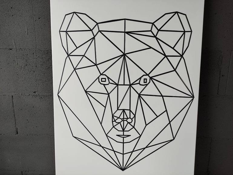 Original Abstract Geometric Sculpture by Vitalii Kotiash
