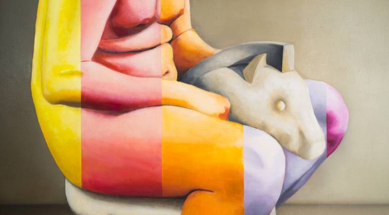 Original Figurative Men Painting by Simone Miani
