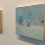 SIDE VIEW: all of the paintings in this 2016 series look like this on the side. Each painting is a beautiful object to hang on your wall; I chose to let the wood show on the edges. The entire painting (including sides) is varnished and protected.
