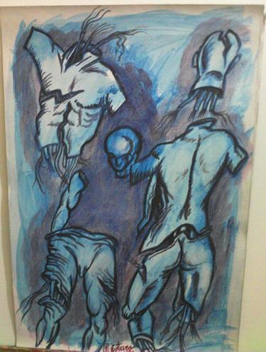 Original Expressionism Body Paintings by Danilo Esteves